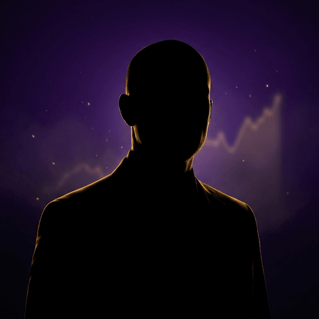 Blacked-out silhouette portrait of The Operator